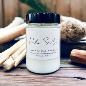 10oz Palo Santo Candle • Incense • Holy Wood • Burnt Sugar