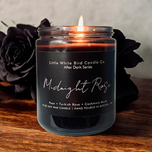 8oz Midnight Rose Candle • Pear • Turkish Rose • Cashmere Musk