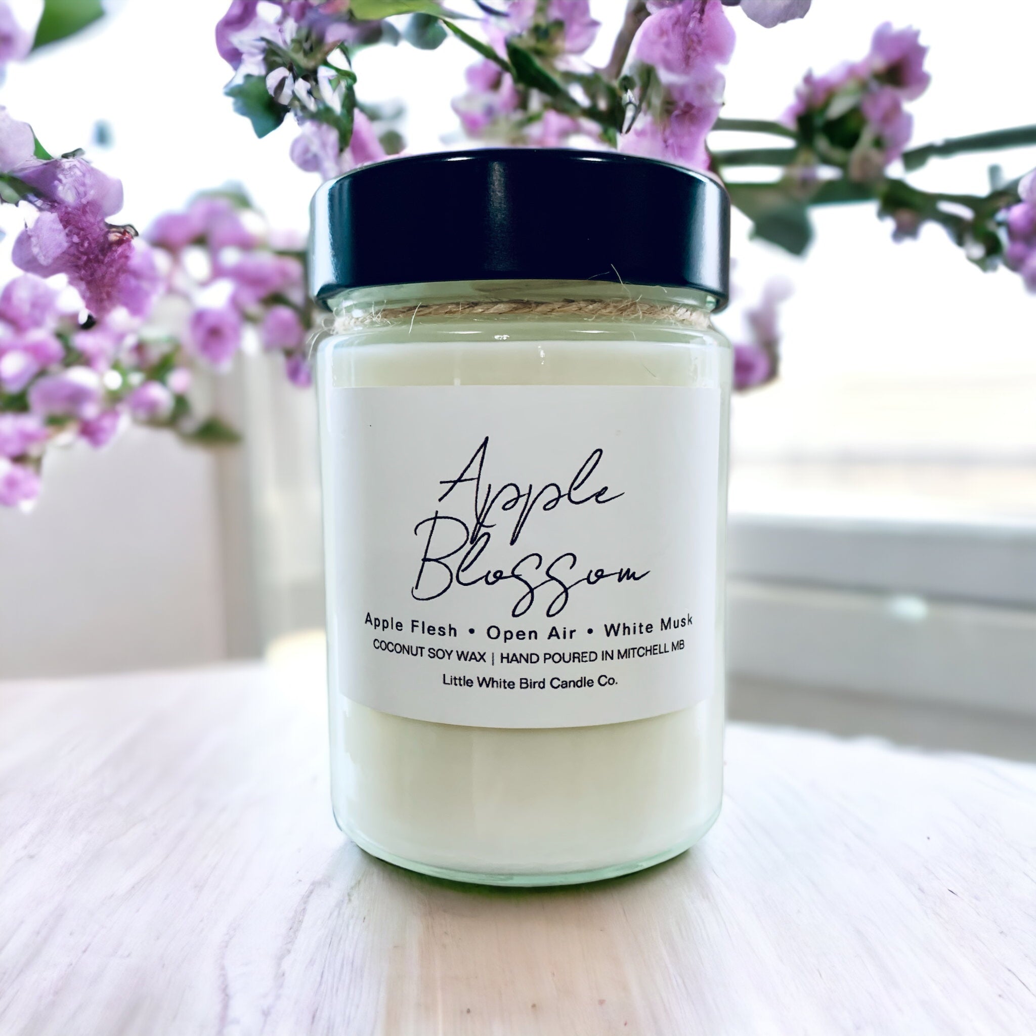 10oz Apple Blossom Candle • Apple Flesh • Open Air • White Musk