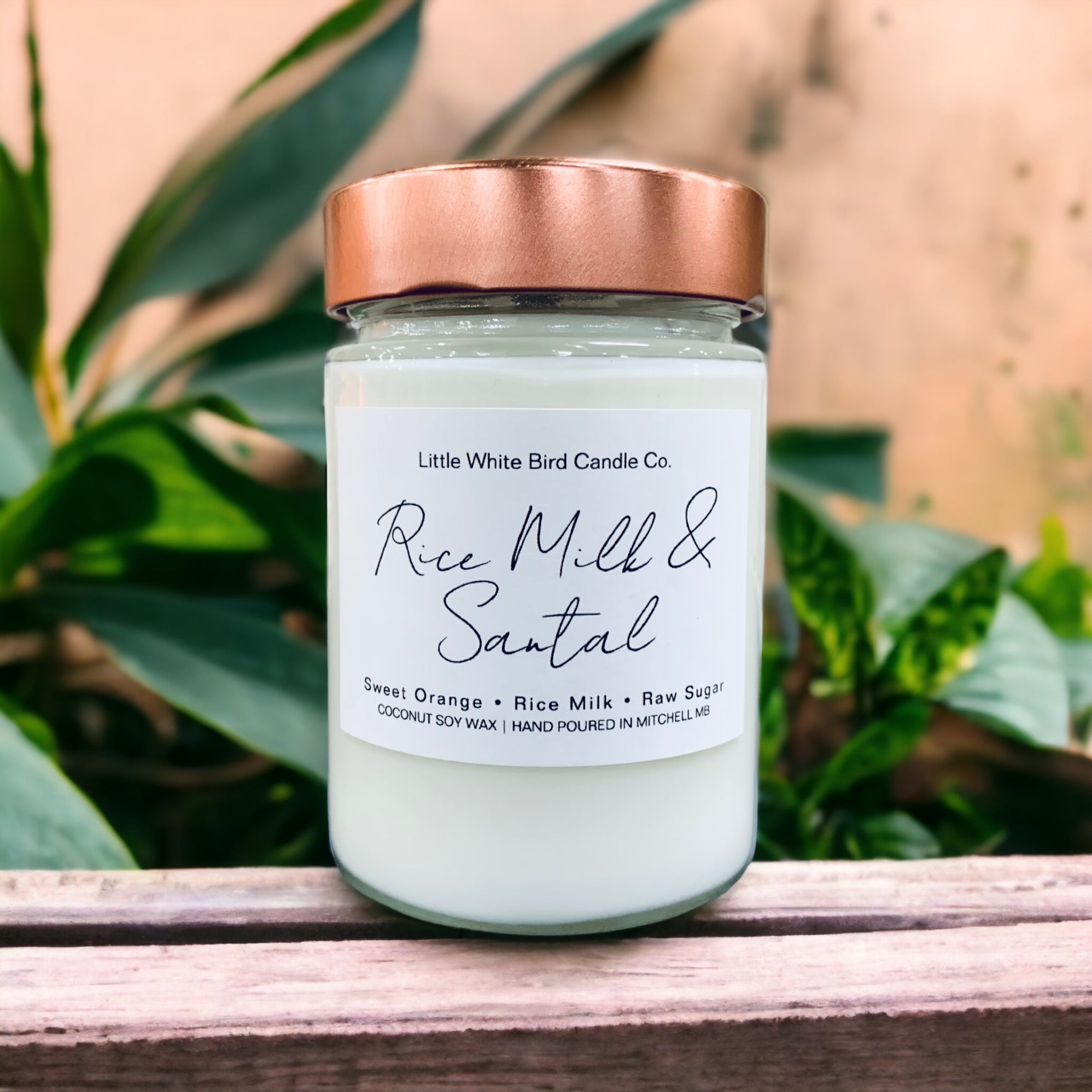 10oz Rice Milk & Santal • Sweet Orange • Rice Milk • Raw Sugar