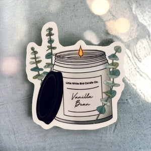 Little White Bird Candle Co Vinyl Sticker