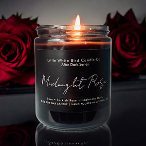 8oz Midnight Rose Candle • Pear • Turkish Rose • Cashmere Musk