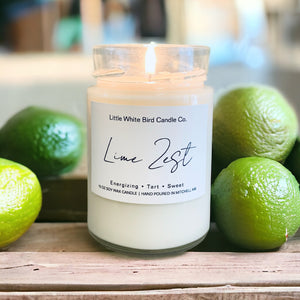 10oz Lime Zest Candle • Energizing • Tart • Sweet