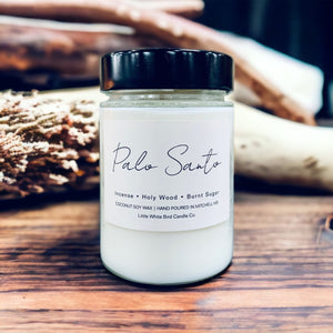 10oz Palo Santo Candle • Incense • Holy Wood • Burnt Sugar