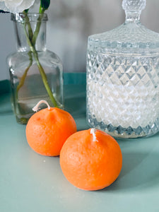 Orange Citrus Soy Pillar Candle