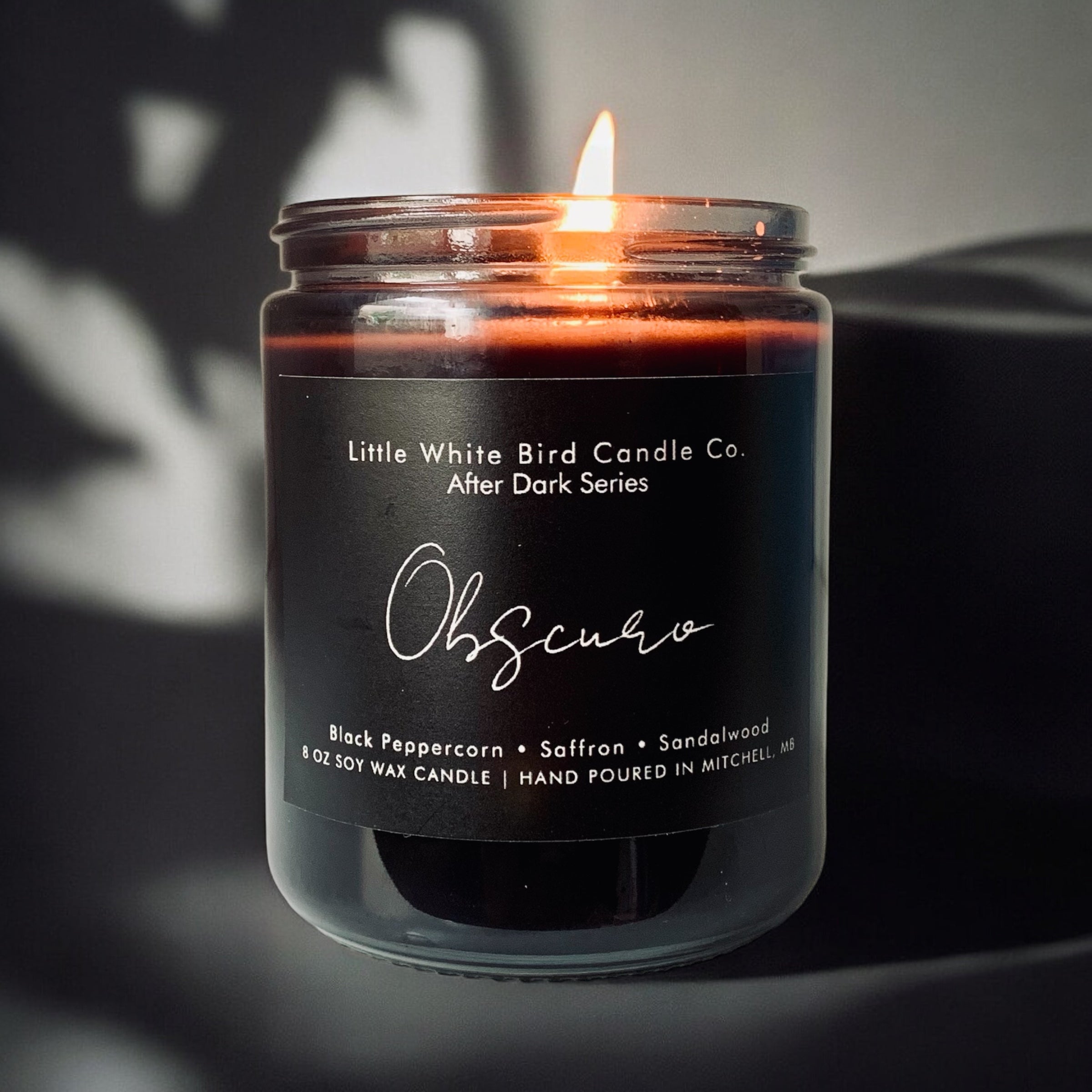 8oz Obscuro Candle • Black Peppercorn • Saffron • Sandalwood