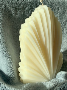 Large Palm Spear Soy Wax Pillar Candle Unscented Aesthetic Decor