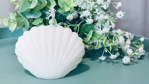Sea Shell Soy Wax Candle Unscented Hand Poured Aesthetics Home Decor